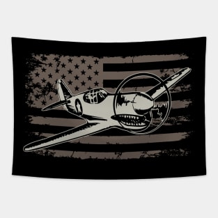 Curtiss P-40 American Fighter Plane Tapestry