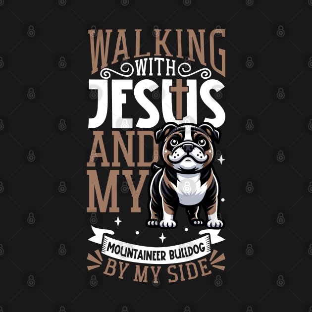 Jesus and dog - Serrano Bulldog by Modern Medieval Design