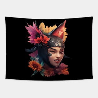 Flower girl power Tapestry