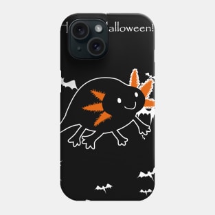 Happy Halloween - Black Axolotl Phone Case