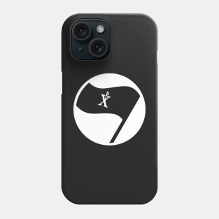 Christian Flag Black Chi Rho Antifa Phone Case