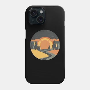 retro sunset Phone Case