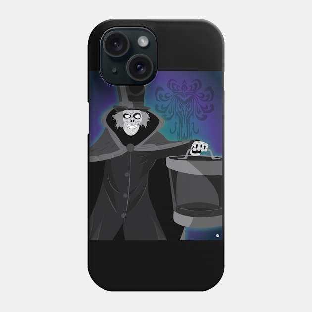 Hatbox Ghost Phone Case by SE Art and Design