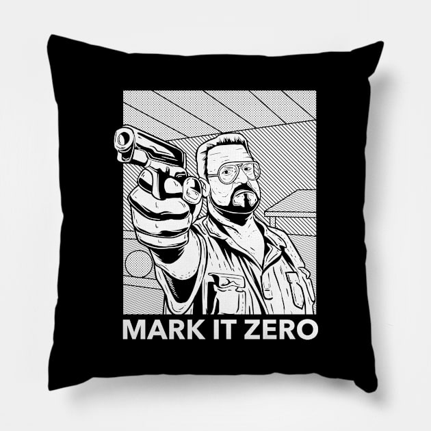 walter mark it zero Pillow by opoyostudio