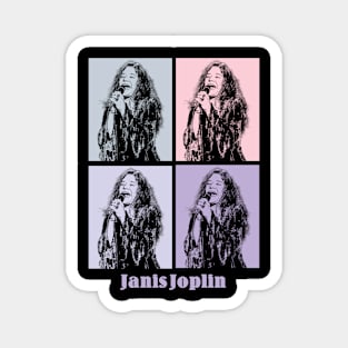 Janis Joplin 80s Pop Art Magnet