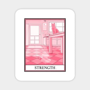 Strength Cat Tarot Magnet