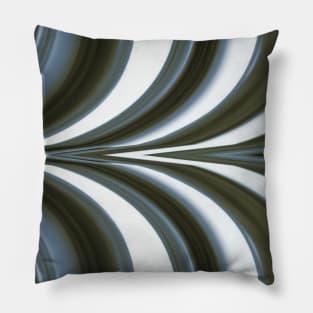 Gray Zebra Stripes Animal Print Pillow