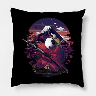 Samurai Panda Warrior Pillow