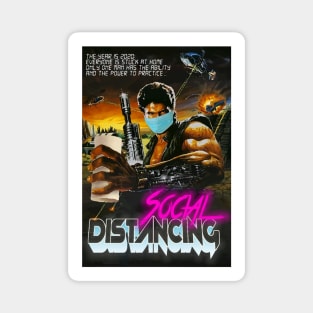 Social Distancing Action Poster Magnet