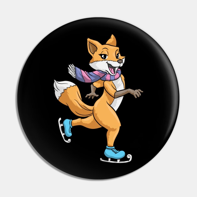 cute fox as a ice skater Pin by Markus Schnabel