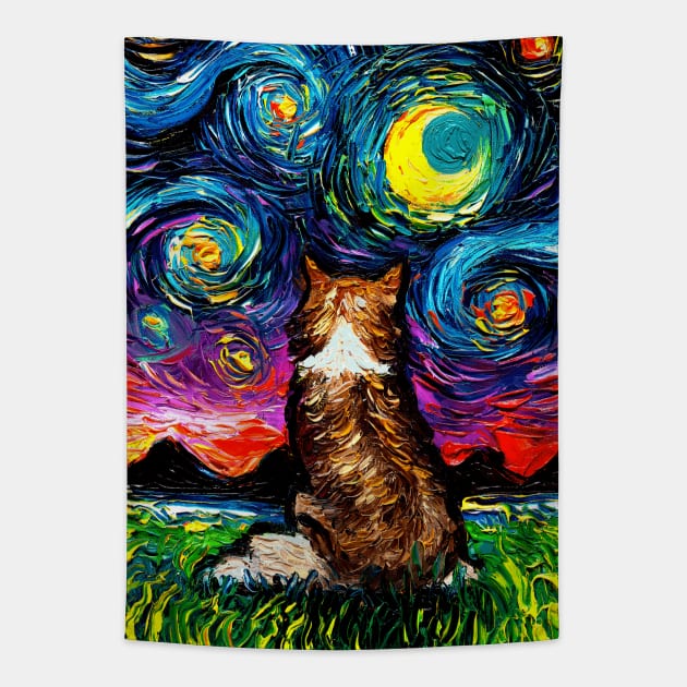 Sheltie Night Tapestry by sagittariusgallery