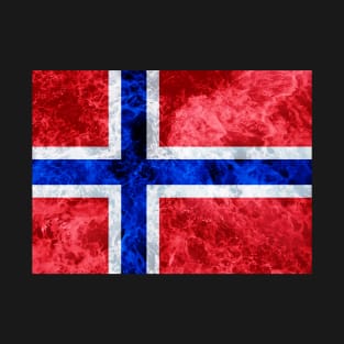 Flag of Norway – Ocean Waves T-Shirt