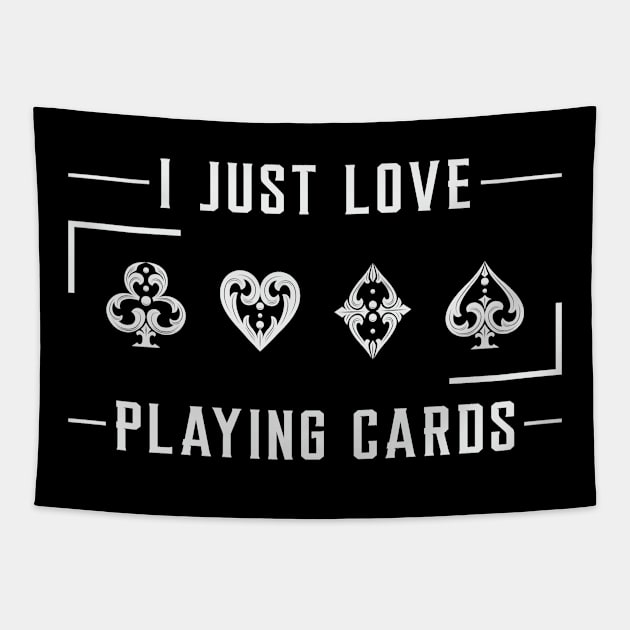 Cards Card Playing Day Poker Gambling Gift Tapestry by T-Shirt.CONCEPTS