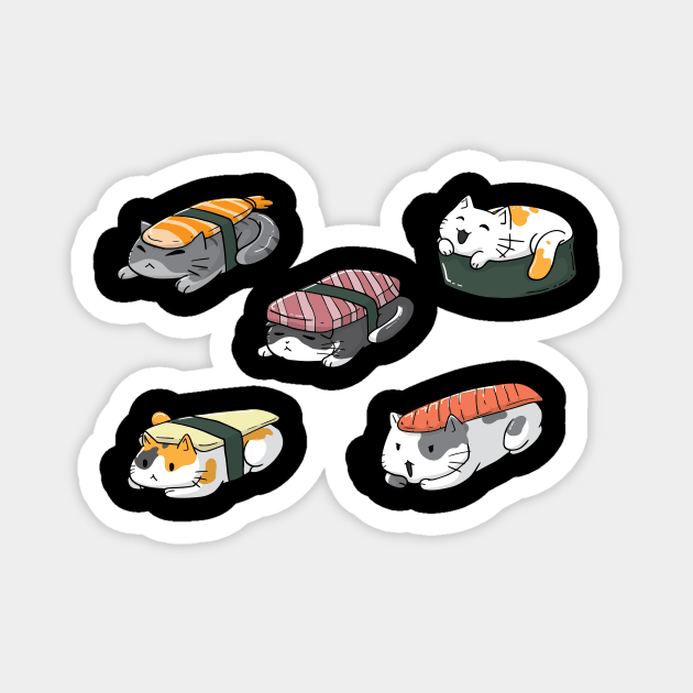 Sushi Cats Magnet by KAWAIITEE