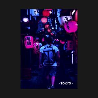 Tokyo Street Neon Synthwave T-Shirt