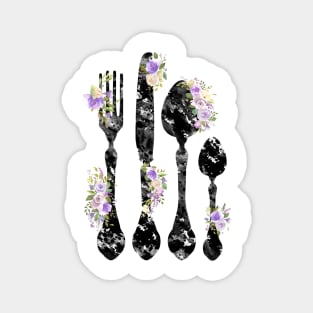 Fork Knife and Spoon Magnet