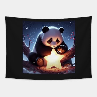 Night Panda Tapestry