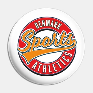 Denmark Sports athletic logo Pin