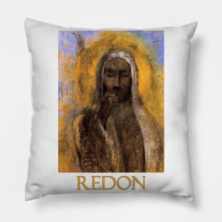 Christ in Silence by Odilon Redon Pillow