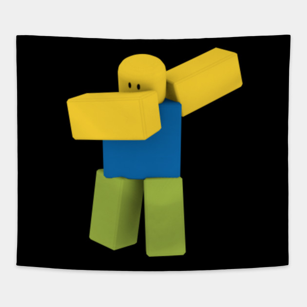 Dabbing Roblox Noob Dab Roblox Tapestry Teepublic - dab noob dab roblox