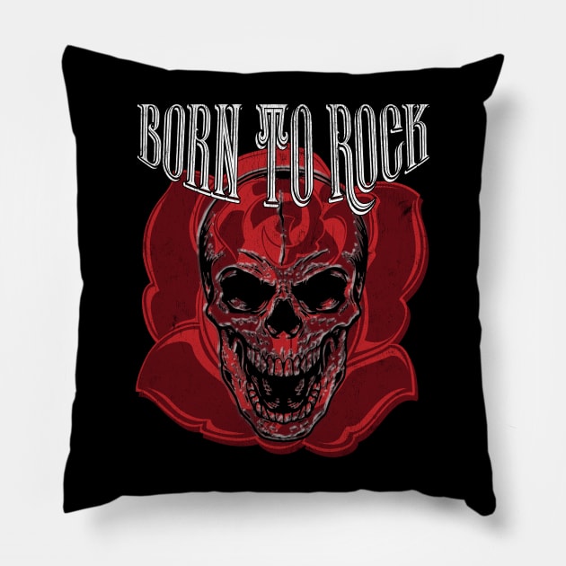 Born to Rock Pillow by Snapdragon