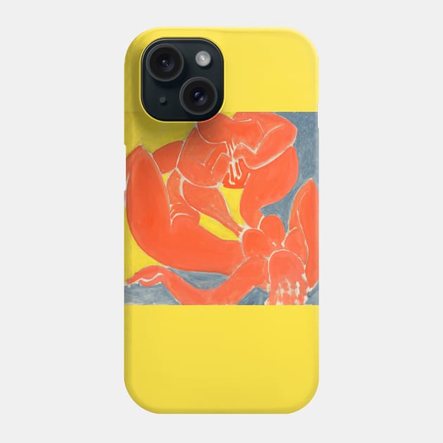 Nymphe et Faune Rouge, 1939 Phone Case by WAITE-SMITH VINTAGE ART