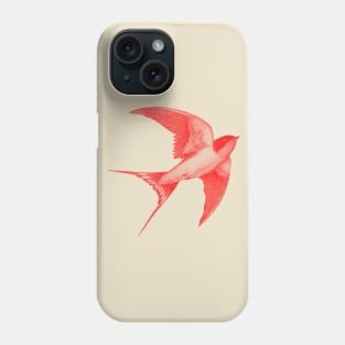 Barn Swallow red Phone Case