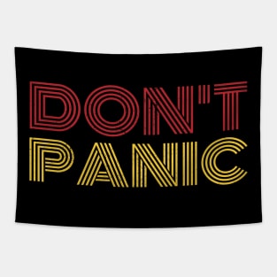 Don't Panic Typographic Tapestry