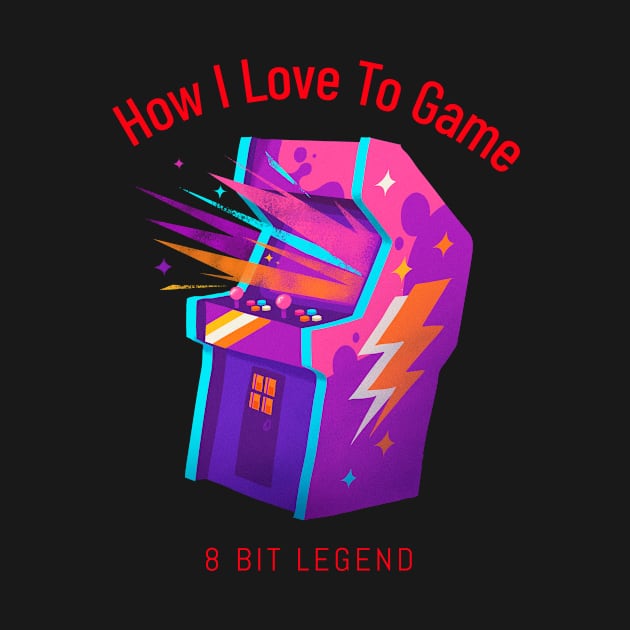 8 bit legend, gamer by BTTGtees