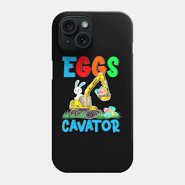 Eggs Cavator Easter Excavator Hunting Egg Kids Phone Case by sleepsky