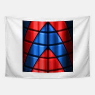 Superheroes - Red and Blue Tapestry