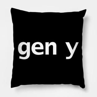 Gen Y Minimal Typography Pillow