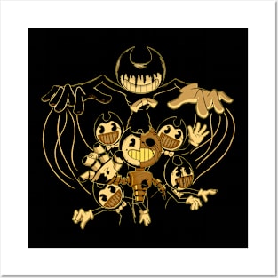 FNF INDIE CROSS - BATIM Nightmare Bendy Despair art - Bendy - Posters and  Art Prints