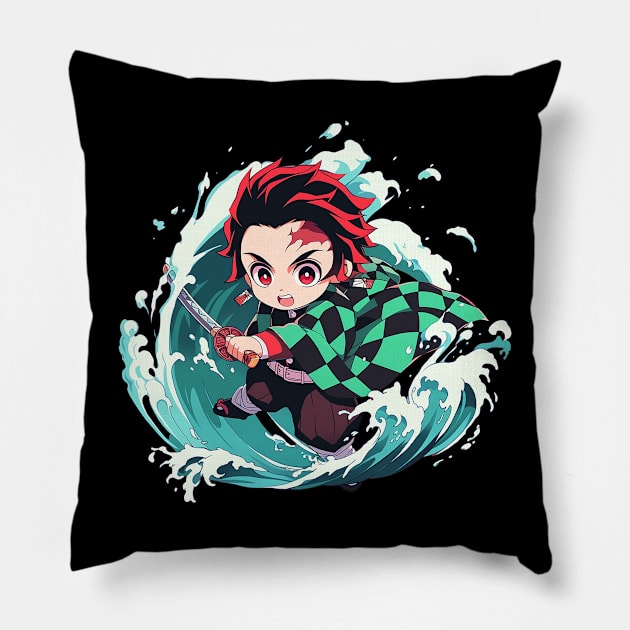 tanjiro Pillow by dorapeterx