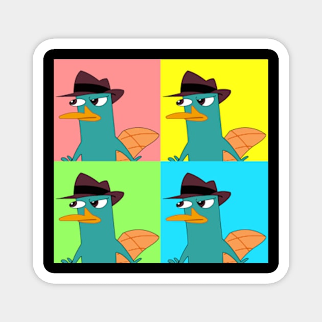 Agent P Phineas Ferb Magnet by LuisP96