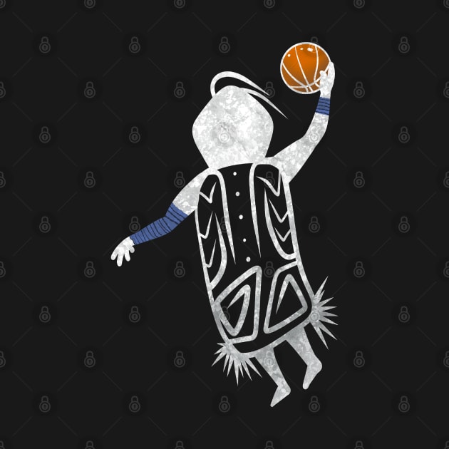 Dunking Basketball Player by Caving Designs