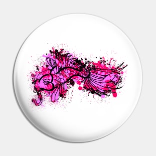 Pink Koi Splash Pin