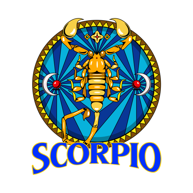 Scorpio Zodiac Design by Tip Top Tee's