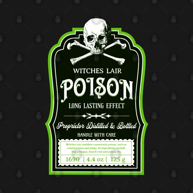 Skull and Bones Poison Label by Scar