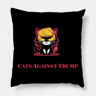 Cats Against Trump Pillow