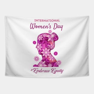 International Women's Day 2023, Embrace Equity Happy Women's Day Tapestry