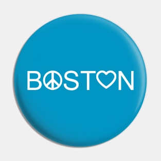 Peace, Love, and Boston Pin