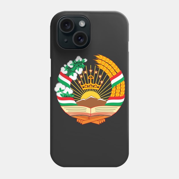 Emblem of Tajikistan Phone Case by Flags of the World