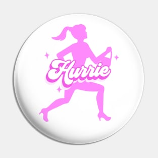 Hurrie Running Barbie Pin