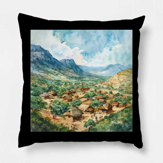 Eswatini Pillow by ComicsFactory