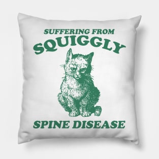 Scoliosis spine pain "squiggly spine disease" funny representation chronic illness disability rep Pillow