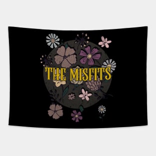 Aesthetic Misfits Proud Name Flowers Retro Styles Tapestry