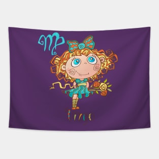 Virgo Zodiac Children Tapestry