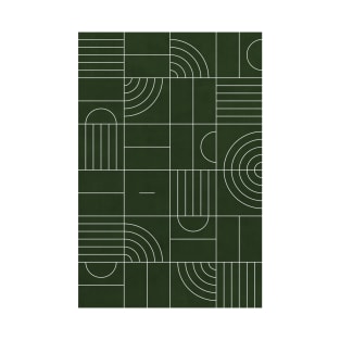 My Favorite Geometric Patterns No.24 - Deep Green T-Shirt