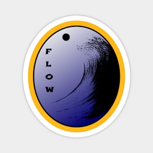 Flow- Zen Inspired Surfing Design Magnet